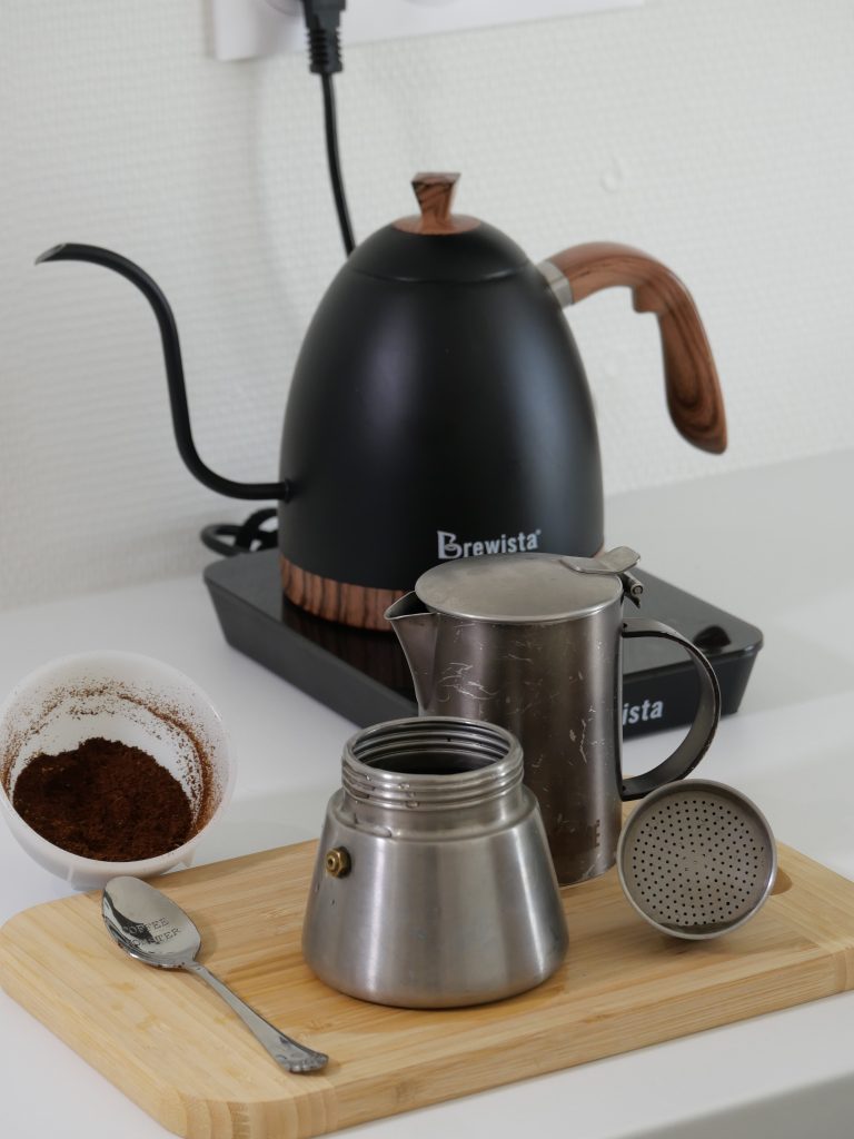 Fonctionnement d'une cafetière italienne Moka