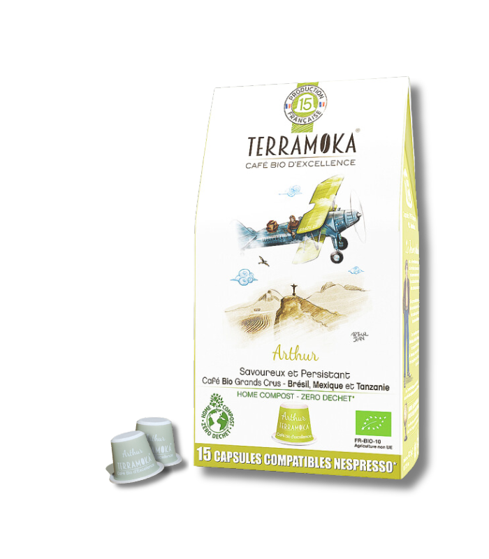 Capsules de café Terramoka Arthur compatibles Nespresso - Couleur Café