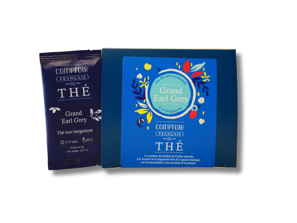 Thé noir Grand Earl Grey à la bergamote boîte de 20 sachets