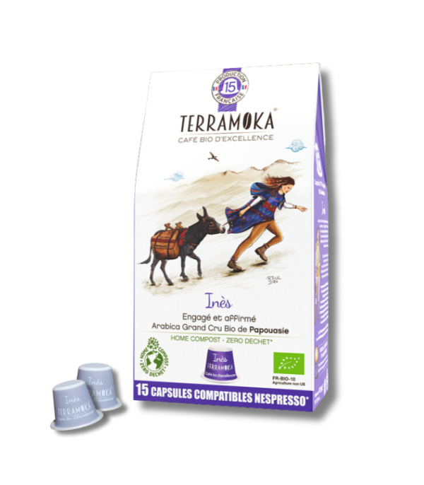Capsules de café Terramoka Inès compatibles Nespresso - Couleur Café