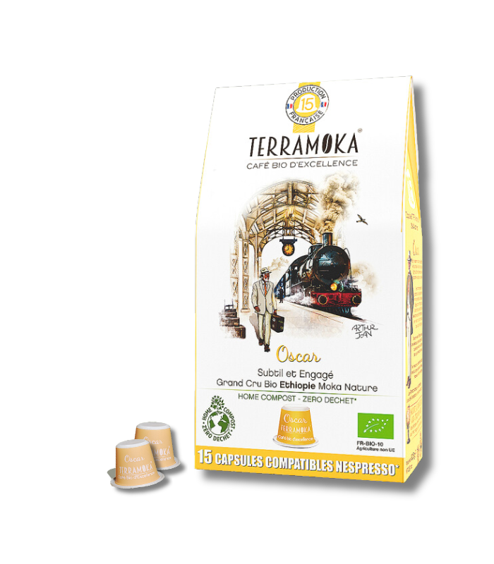 Capsules de café Terramoka Oscar compatibles Nespresso - Couleur Café