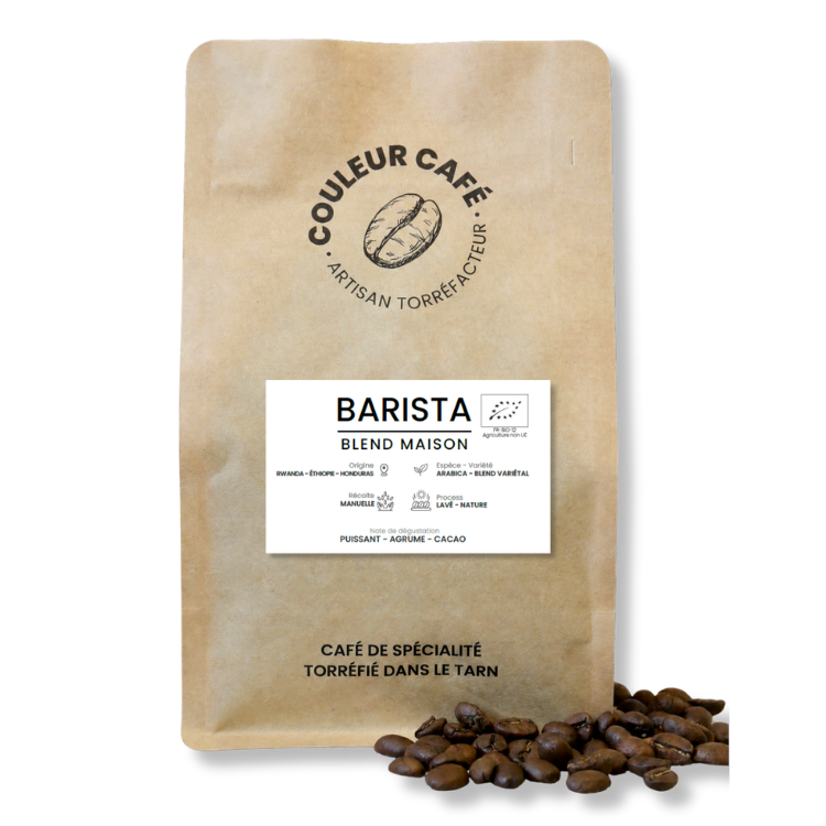 Blend Barista BIO - assemblage café de spécialité 100% arabica bio