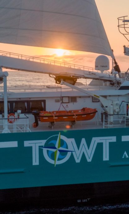 Café de Colombie transporté à la voile par le cargo voilier Anemos de l'entreprise Towt
