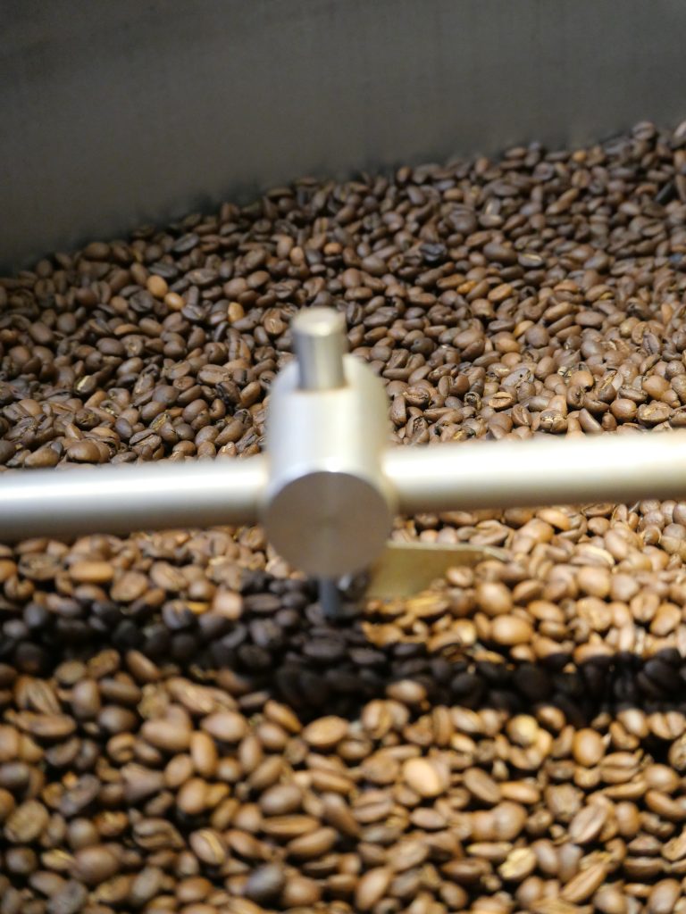 Café grain de spécialité tout juste torréfié