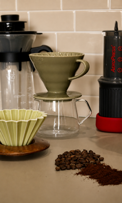 les différentes moutures de café