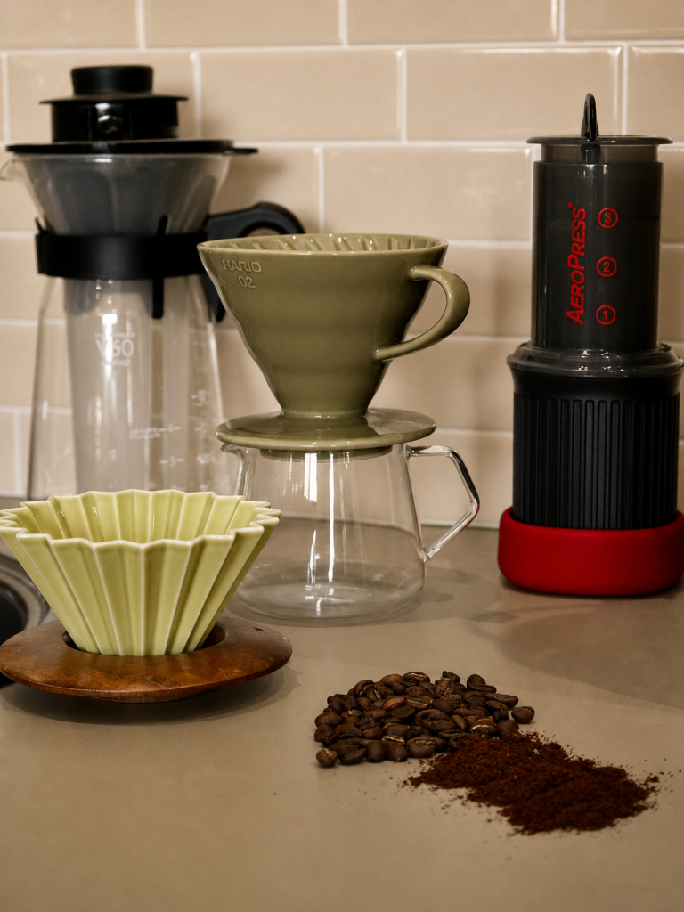 les différentes moutures de café