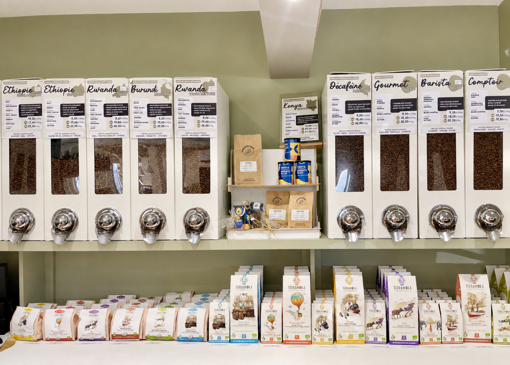 Sélection de cafés en grains torréfiés artisanalement